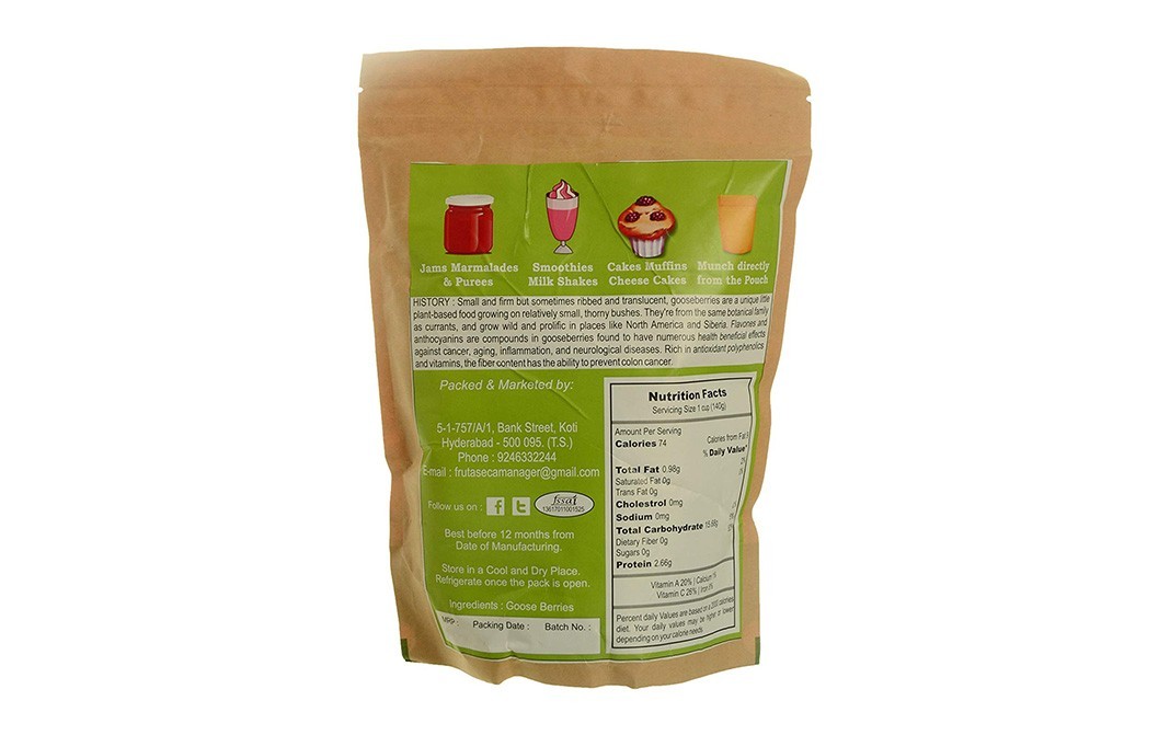Fruta Seca Gooseberry    Pack  500 grams